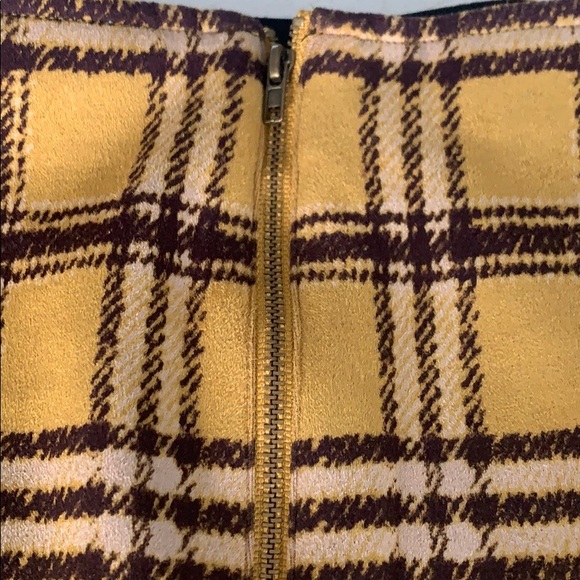 NWT Faux suede plaid skirt by Potter’s Pot size L - Picture 8 of 8